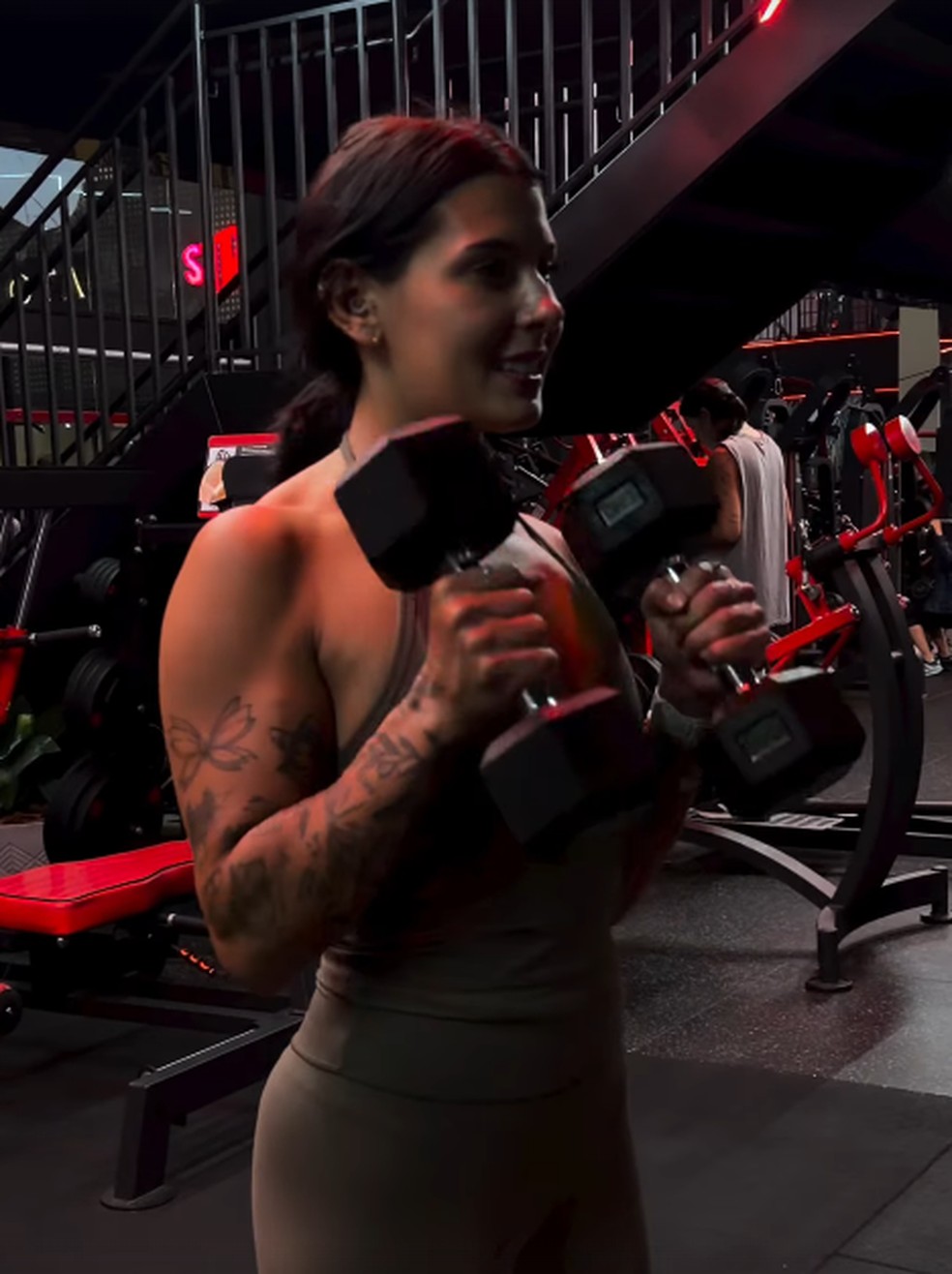 Ana Castela treina — Foto: Reprodução/Instagram