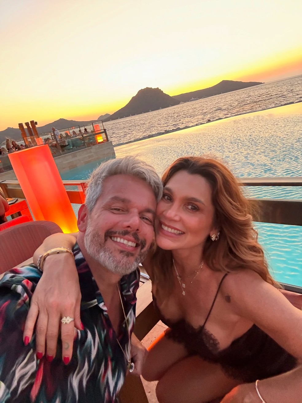 Otaviano Costa e Flávia Alessandra — Foto: Reprodução/ Instagram