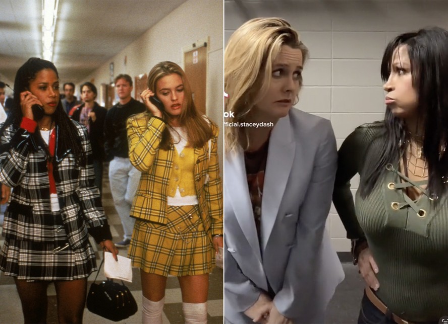 Alicia Silverstone e Stacey Dash reviveram as personagens Cher Horowitz e Dionne Davenport, de As Patricinhas de Beverly Hills, em vídeo no TikTok