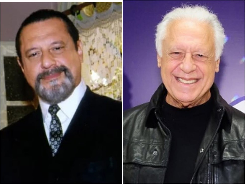 Antonio Fagundes em 'Terra Nostra (Globo, 1999), como Gumercindo, e com visual atual — Foto: Divulgação/TV Globo e BrazilNews