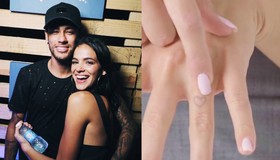 Bruna Marquezine relembra tatuagem com Neymar: 'Minha primeira'