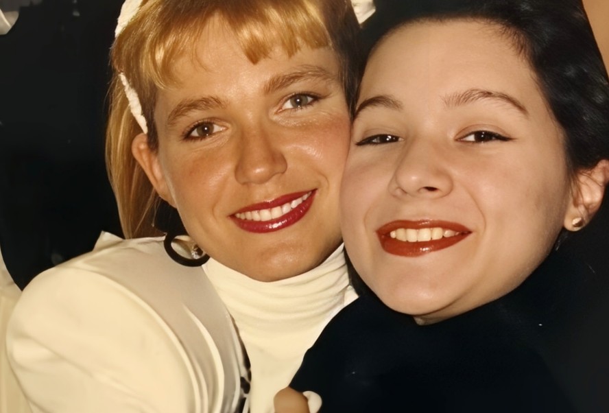 Xuxa e Patrícia Marx em foto de 1992