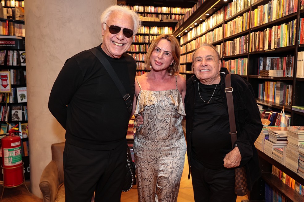 Antonio Fagundes, Mari Saade e Stênio Garcia — Foto: Victor Chapetta/BrazilNews