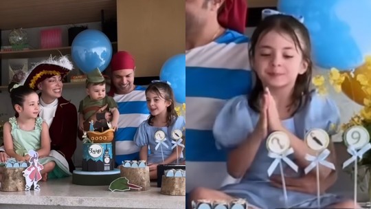 Com 5 anos, filha de Fabiana Justus faz discurso emocionante em mesversário do irmão; vídeo