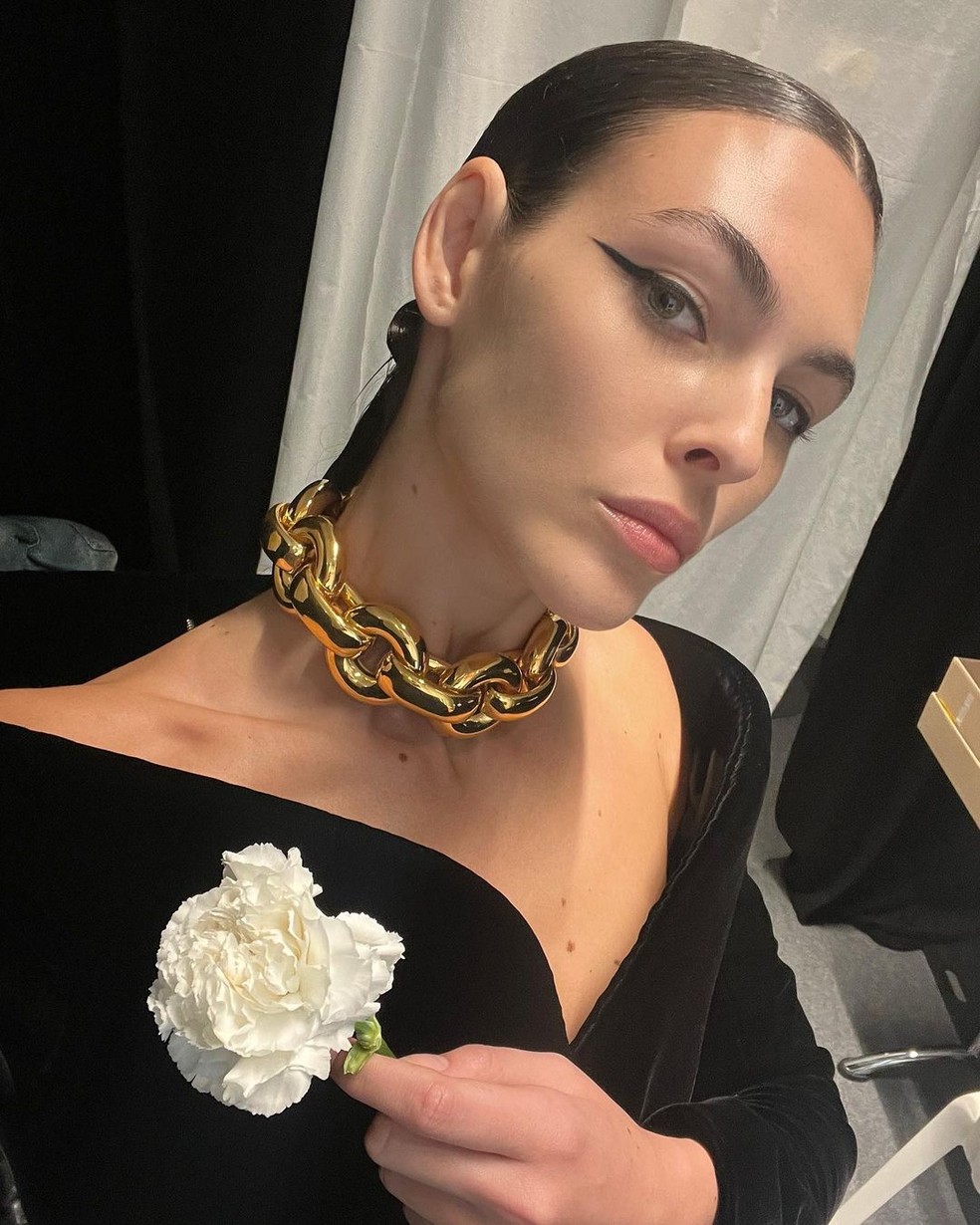 A modelo italiana Vittoria Ceretti, novo affair de Leonardo DiCaprio — Foto: Reproduação Instagram