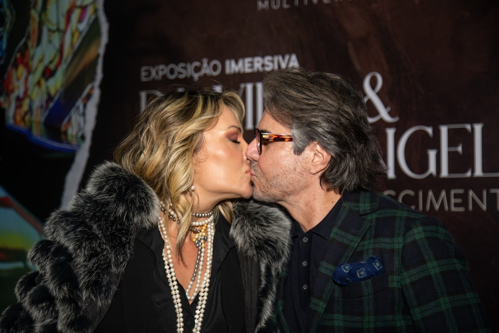 João Kléber e a mulher, Mara Ferraz — Foto: Patrícia Devoraes/Brazil News