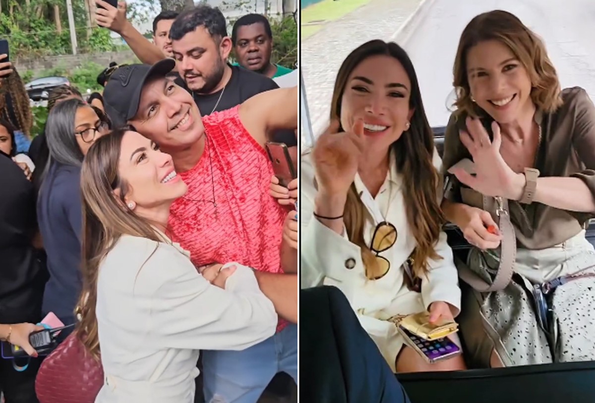 Filhas de Silvio Santos, Patrícia Abravanel e Daniela Beyruti, são homenageadas nos Estúdios Globo