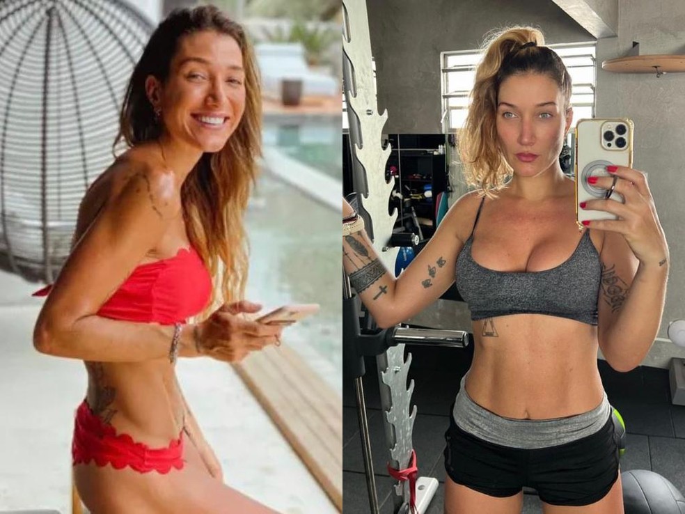 Antes e depois de Gabriela Pugliesi — Foto: Reprodução/Instagram