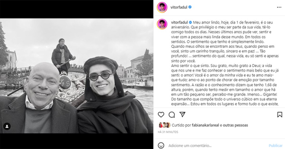 Leandro Karnal faz 60 anos e marido se declara: 'Meu amor lindo'