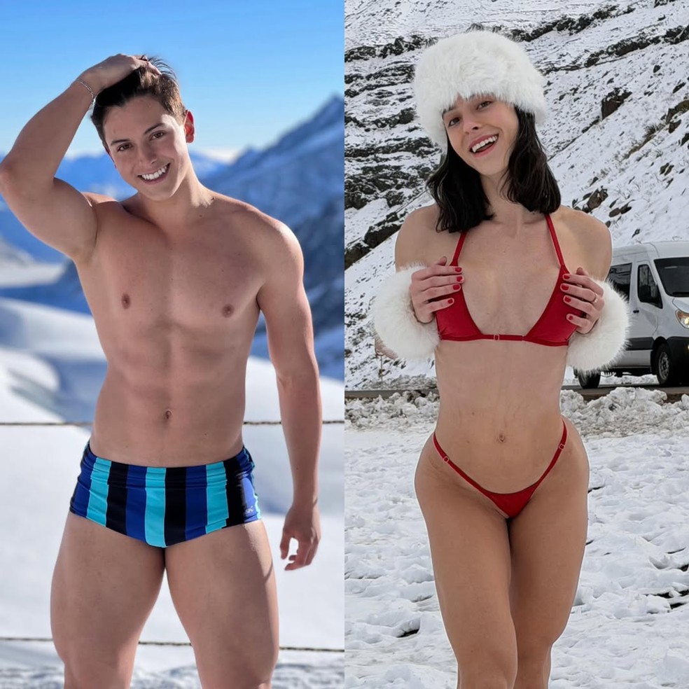 Antes e depois de Bella Longuinho — Foto: Reprodução/Instagram