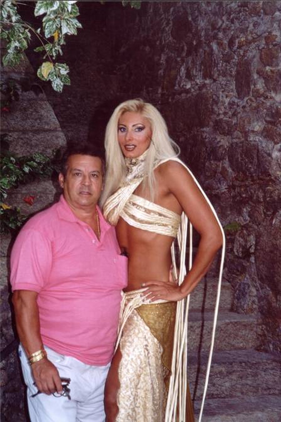 Ângela Bismarchi com o primeiro marido, Ox — Foto: Divulgação