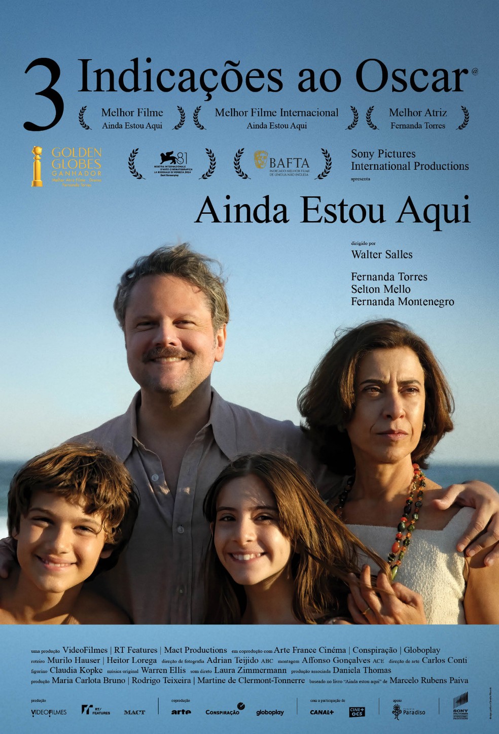 O cartaz atualizado de 'Ainda Estou Aqui' — Foto: Divulgação