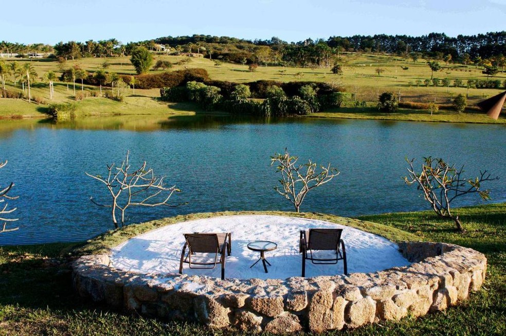 Hotel luxuoso no campo marca a renovação de votos de Maira Cardi e Thiago Nigro — Foto: Reprodução