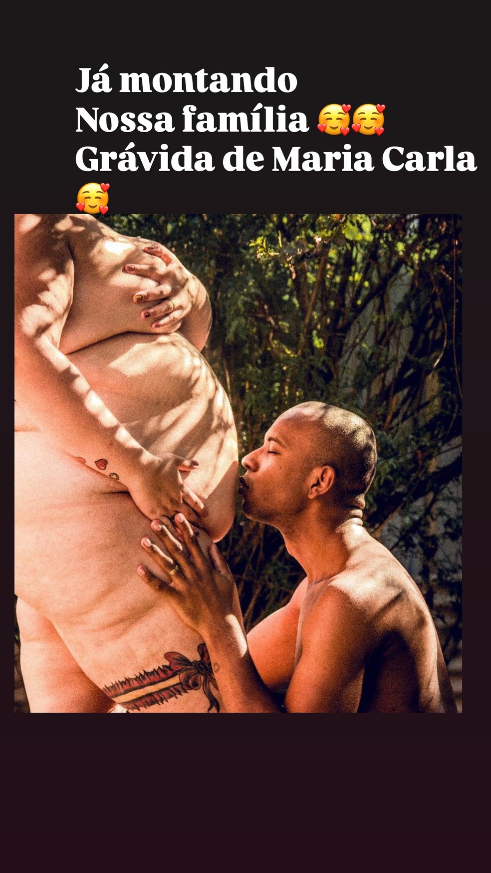 Thais Carla fez uma homenagem ao marido — Foto: Reprodução/Instagram