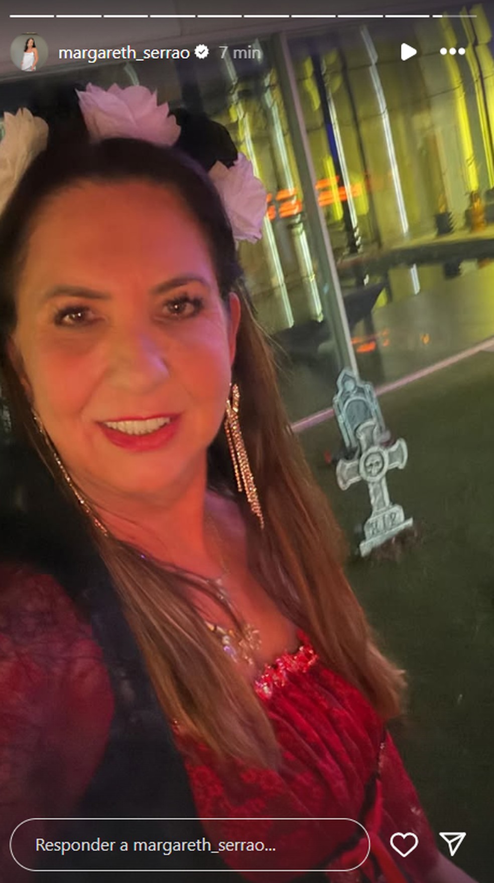 Margareth Serrão em Madri — Foto: Reprodução/Instagram