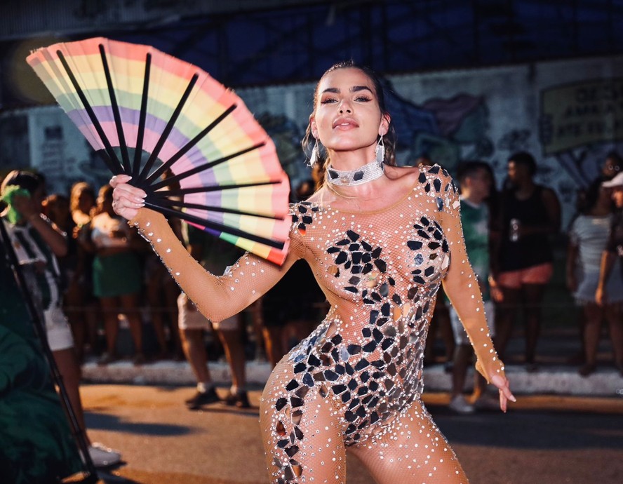 Erika Schneider em ensaio da Mocidade Independente de Padre Miguel