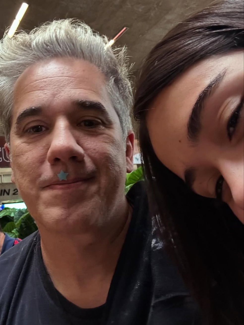 Rogério Flausino e Nina — Foto: Reprodução/Instagram