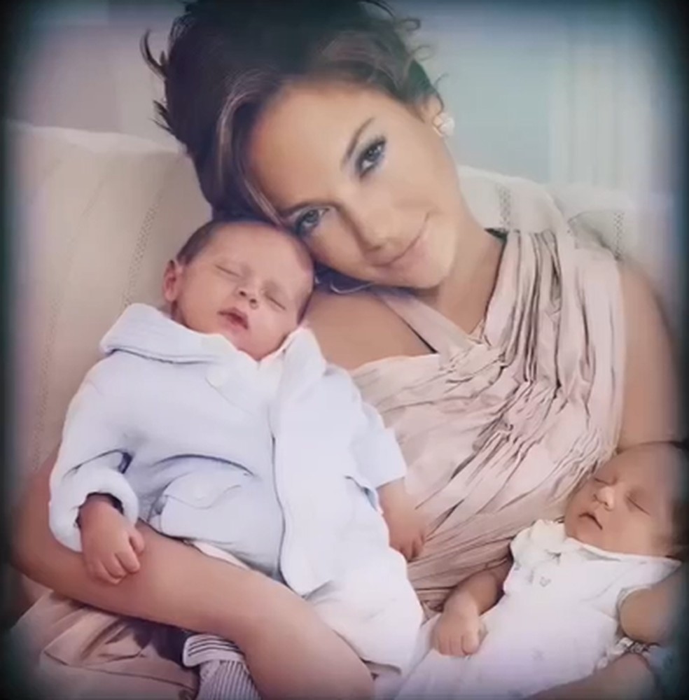 Jennifer Lopez e filhos — Foto: Reprodução/Instagram