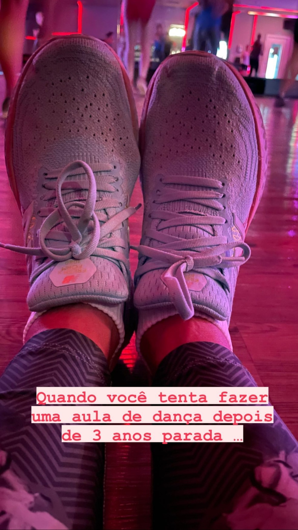 Fátima Bernardes volta às aulas de dança — Foto: Reprodução Instagram