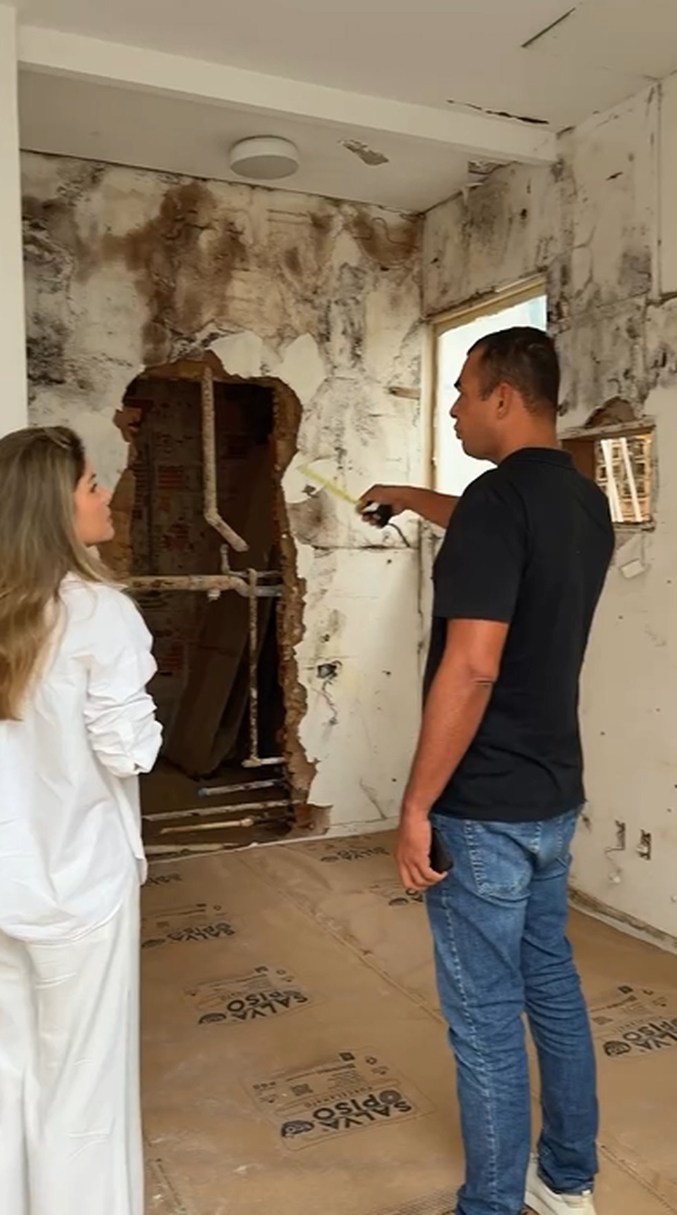 Letícia Spiller começou obras em nova casa — Foto: Reprodução/Instagram