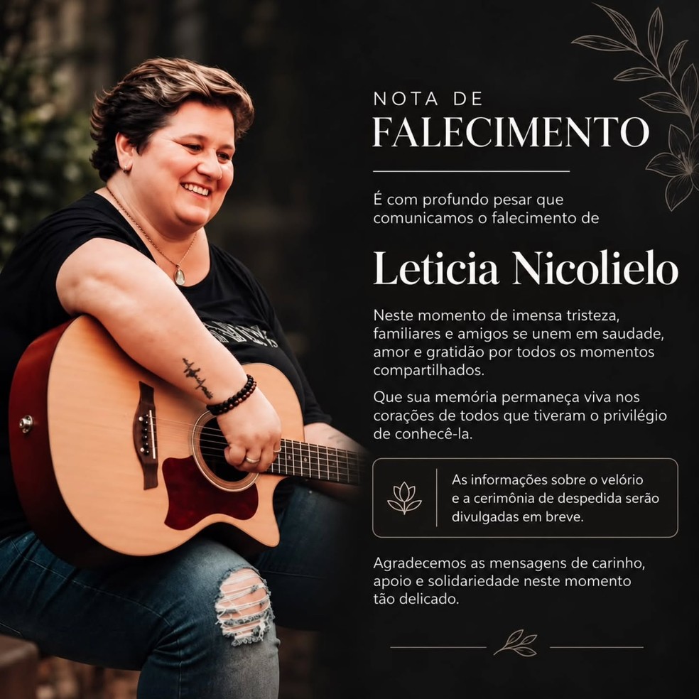 Morre aos 48 anos Letícia Nicolielo — Foto: Reprodução/Instagram