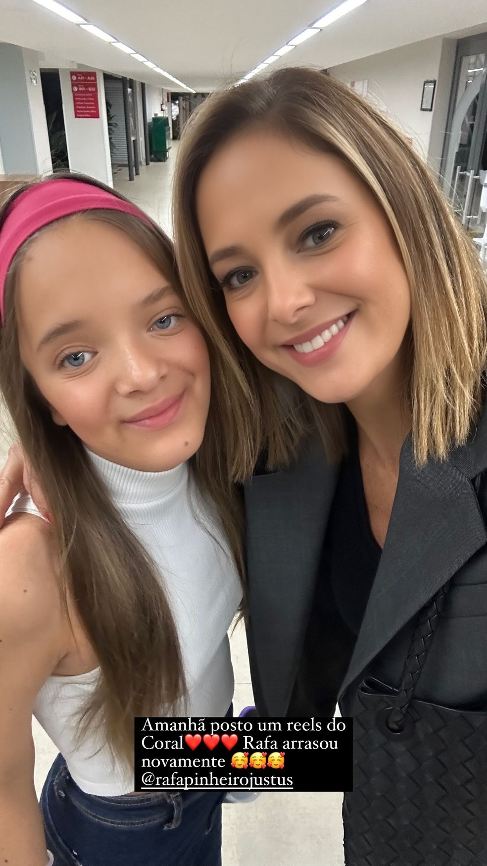 Ticiane Pinheiro e Roberto Justus se encontram para assistir à ...