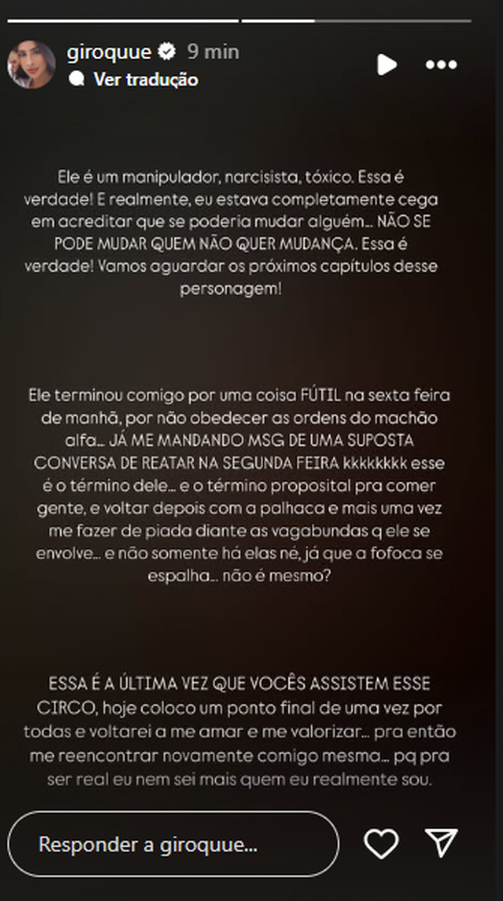Post de Giovanna Roque — Foto: Reprodução/Instagram