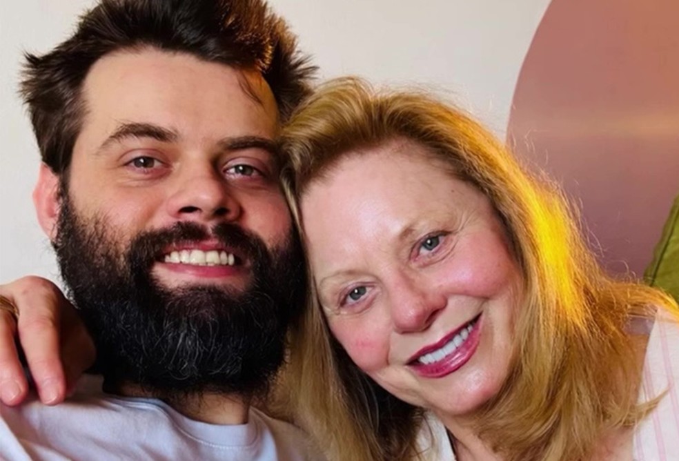 Vera Fischer e o filho, Gabriel Grunje — Foto: Reprodução/Instagram