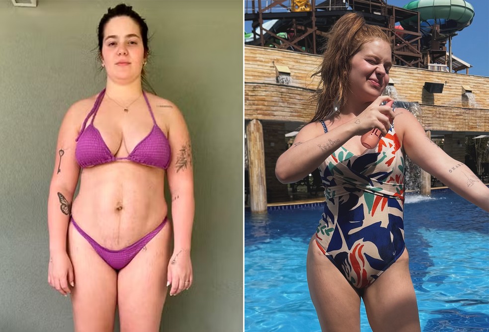 Viih Tube em janeiro de 2025 e em janeiro de 2026 — Foto: Reprodução/Instagram