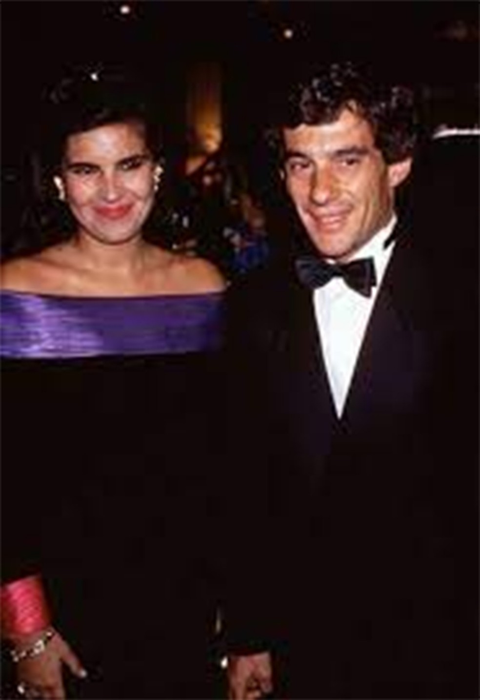 Ayrton Senna e Cristine Ferracciu — Foto: Rpeordução/Facebook