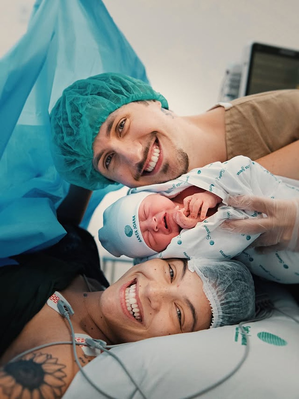 Pkllipe e Marcela Chauh anunciam nascimento do primeiro filho — Foto: @wesnascimentto