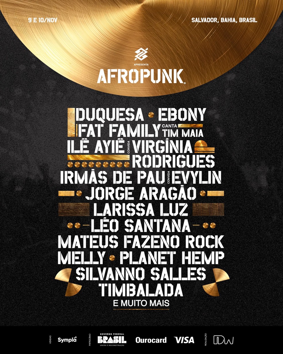 Afropunk Bahia anuncia Silvanno Salles, Duquesa, Léo Santana e mais