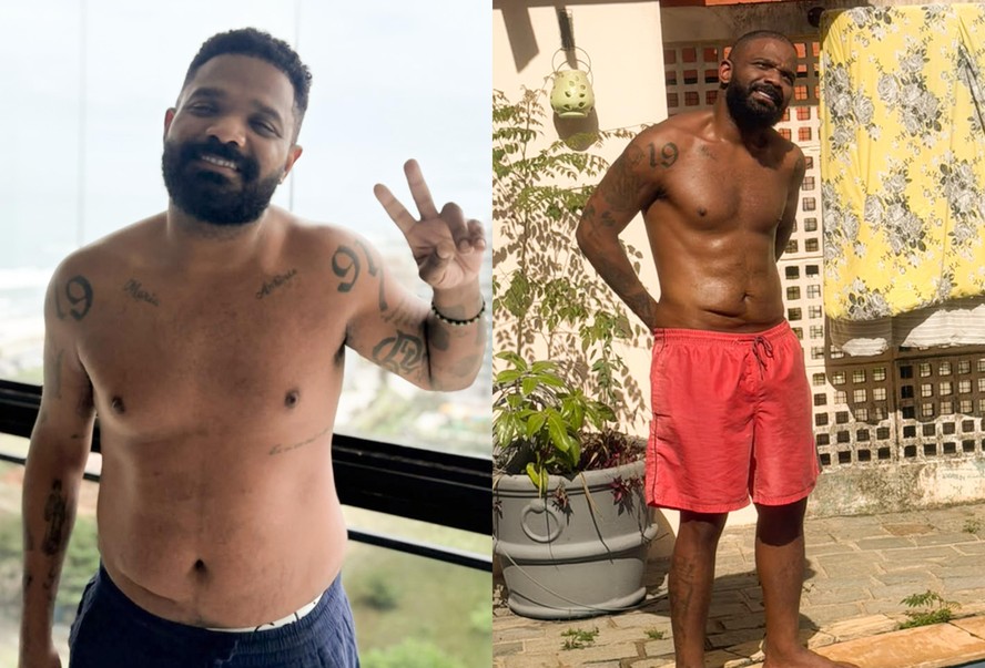 Arlindinho mostra transformação física