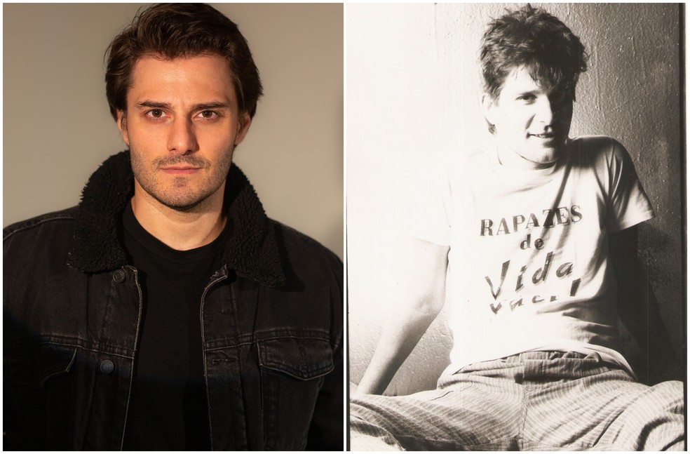 Hugo Bonèmer e Marcelo Rubens Paiva quando jovem — Foto: Marcelo Auge/ Reprodução/Instagram