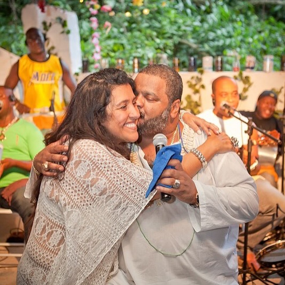 Regina Casé e Arlindo Cruz — Foto: Reprodução/Instagram