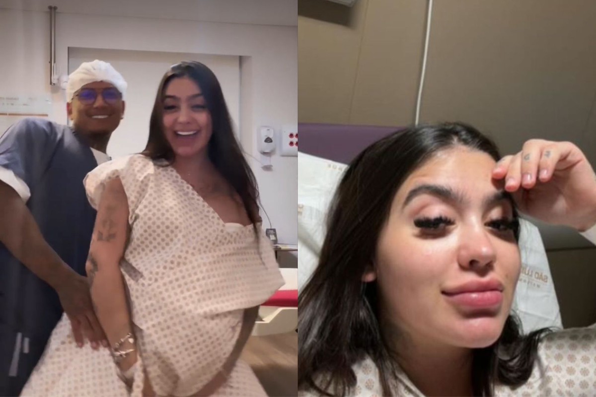 MC Mirella posta clique na cama do hospital e dança com Dynho antes de  parto: 'Vamos para a indução'