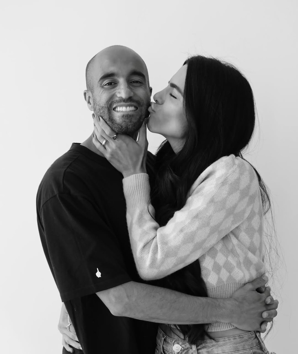 Lucas Moura e Larissa Saad — Foto: Reprodução/Instagram