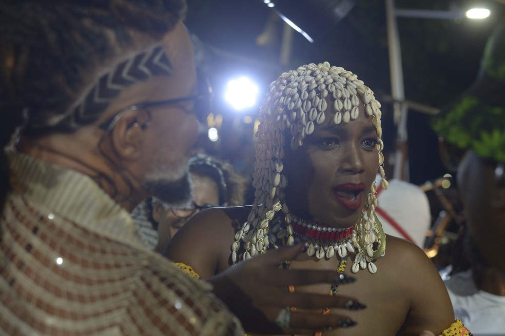 IZA se emociona antes de estreia no Carnaval de Salvador — Foto: André Muzell/AgNews