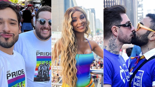 Famosos marcam presença na Parada do Orgulho LGBT+ em São Paulo