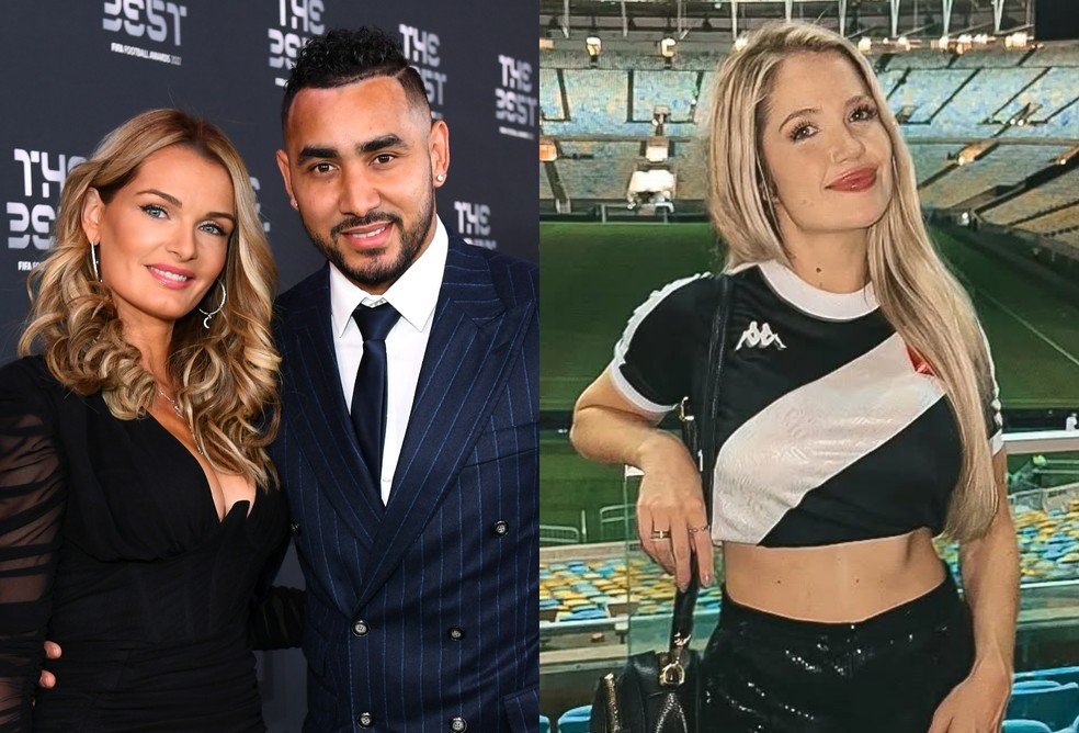 Dimitri Payet teria engatado affair com advogada no Brasil — Foto: Getty Images e Reprodução/Instagram