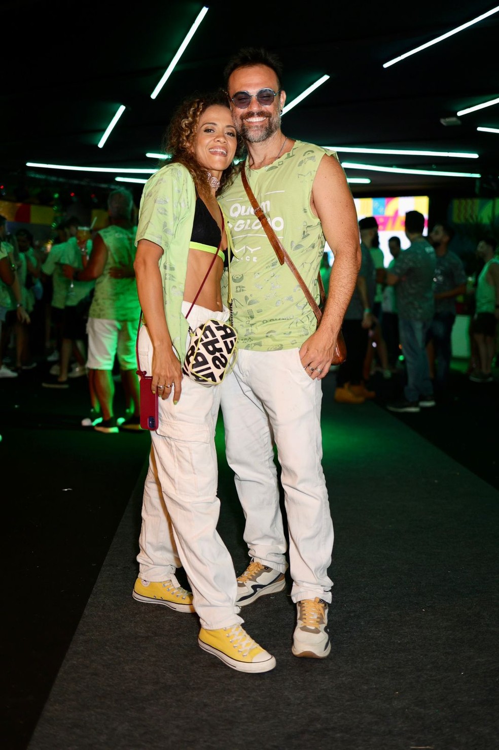 Aline Borges e Alex Nader — Foto: Rafael Cusato/Ed.Globo