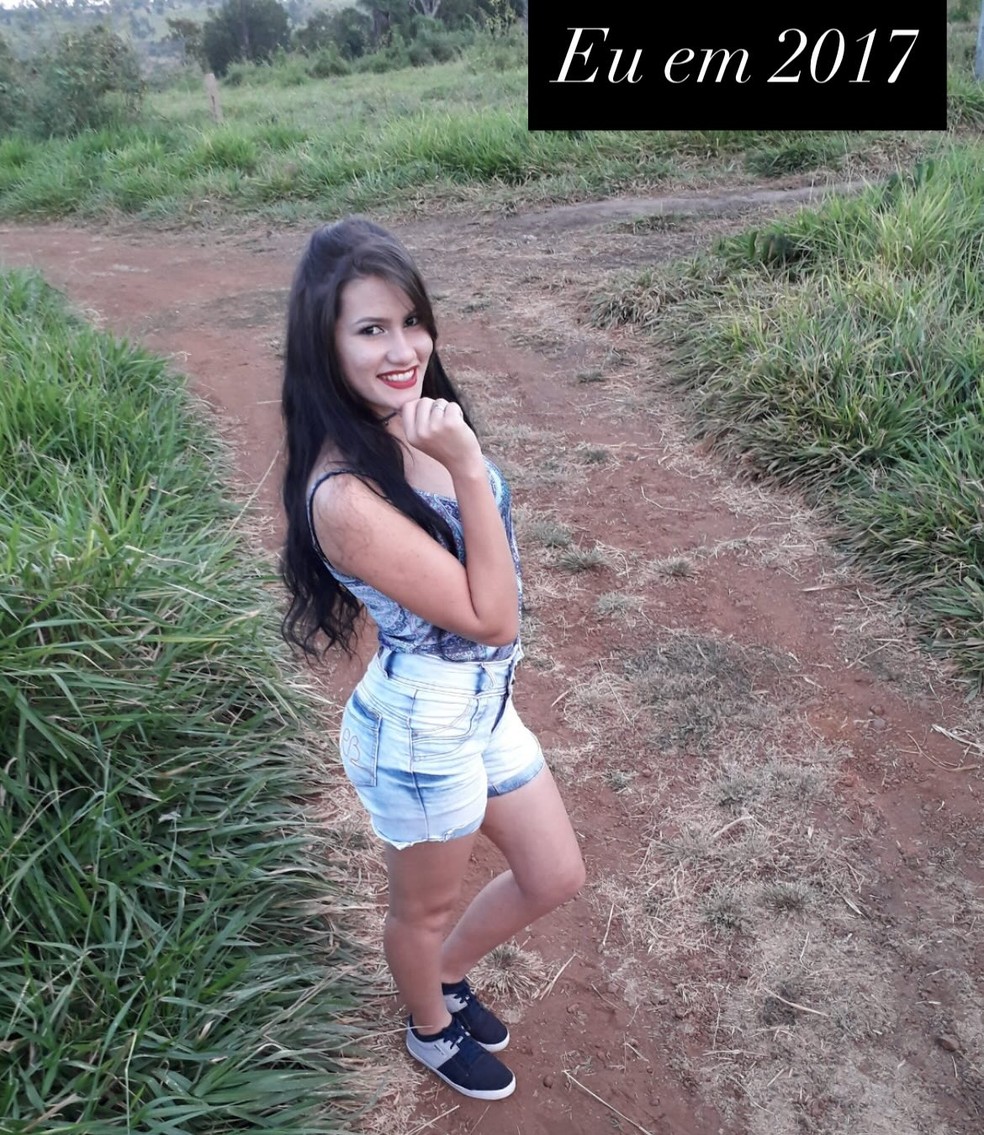 Calita Franciele em fotos antigas — Foto: Reprodução/Instagram
