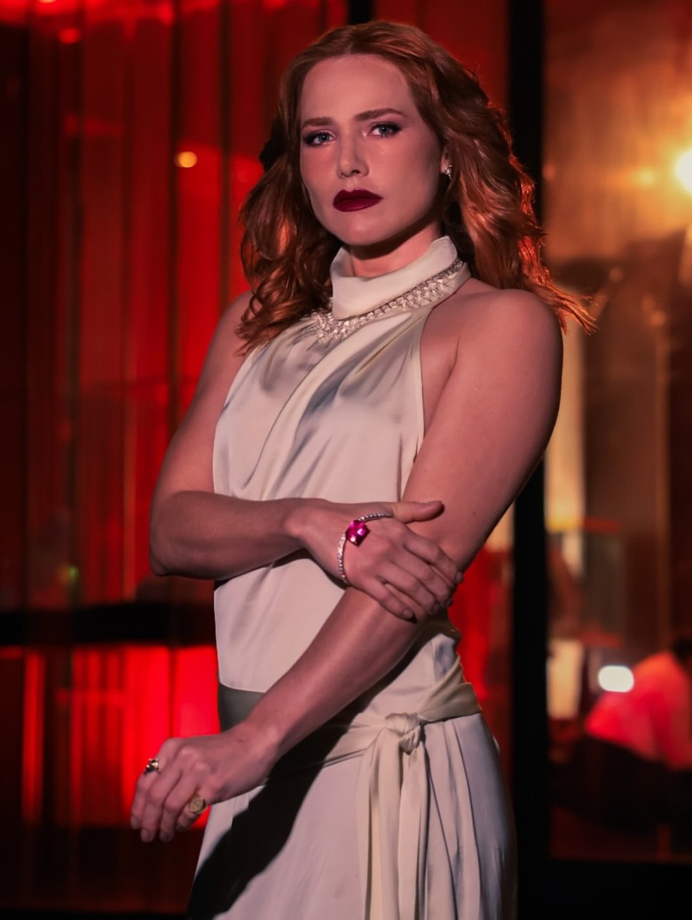 Letícia Colin caracterizada para a nova fase de Adriana em 'Quem Ama Cuida' — Foto: Victor Antunes/Globo