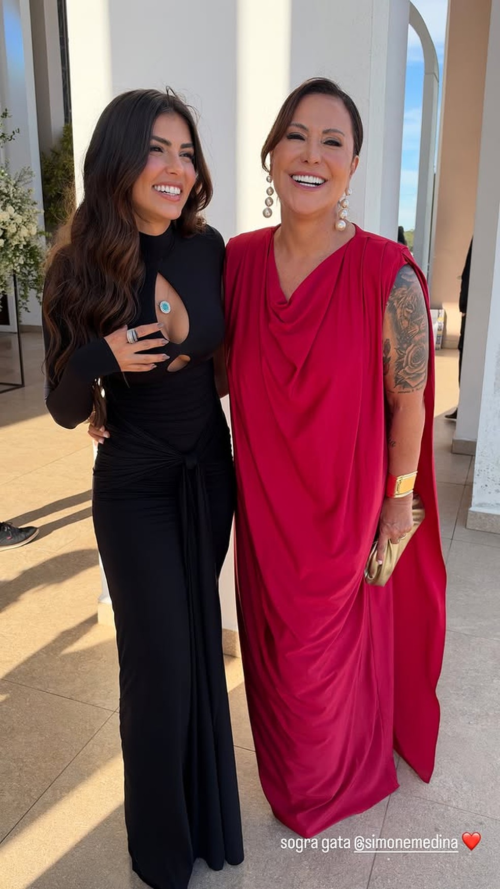 Isabella Arantes e Simone Medina — Foto: Reprodução/Instagram