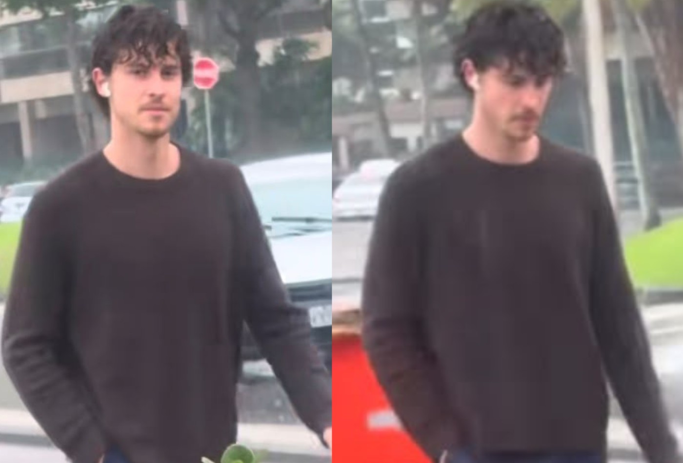 Shawn Mendes é visto em caminhada na chuva no Rio de Janeiro e fãs brincam: 'Bem performático' - Foto