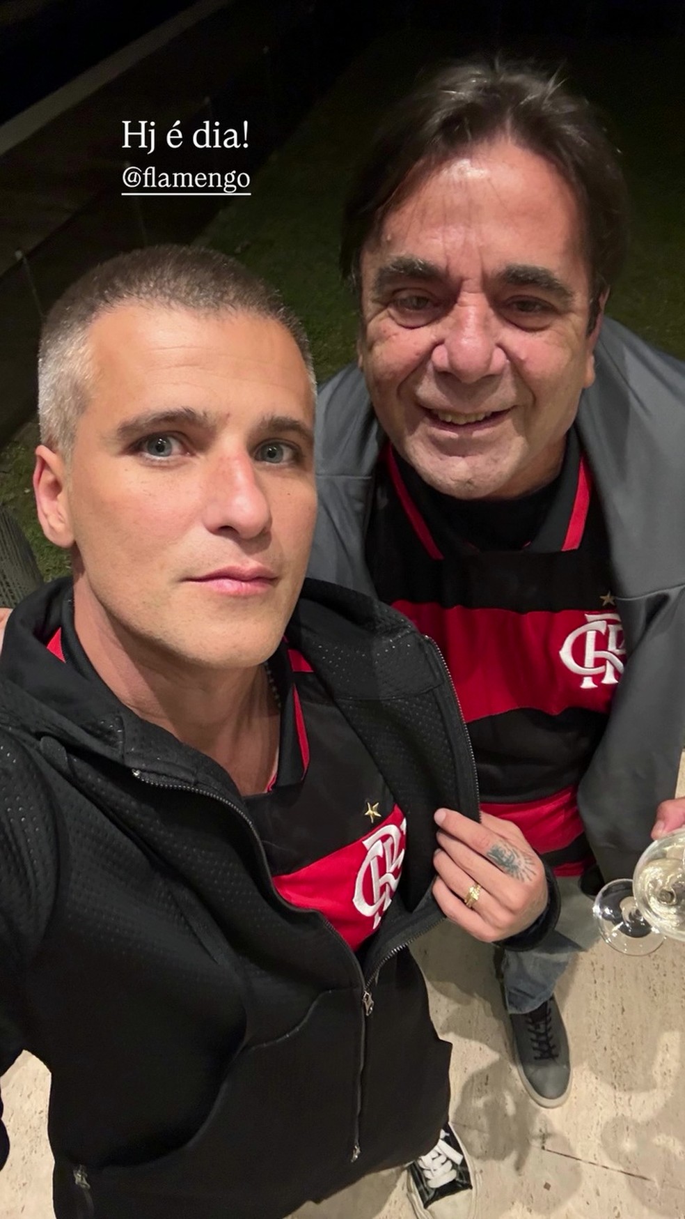 Bruno Gagliasso e o 'paidrasto', Fernando Ferrera — Foto: Reprodução/Instagram