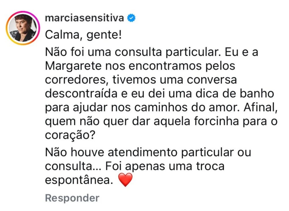 Marcia Sensitiva — Foto: Reprodução/Instagram