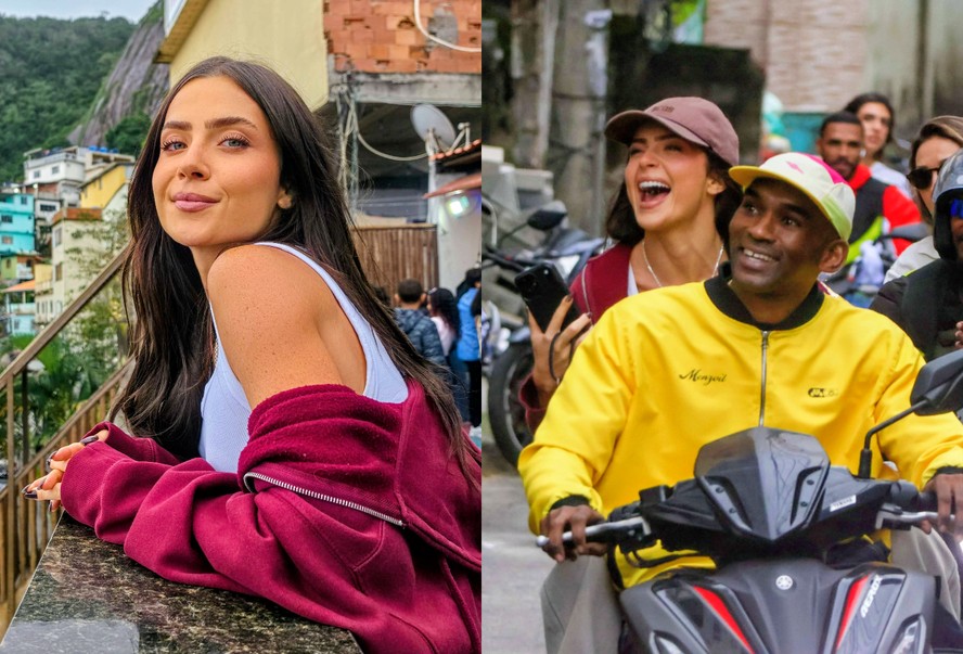 Jade Picon visita projeto social em comunidade