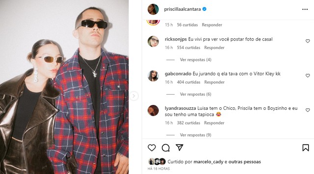 Quem é o novo namorado de Priscilla Alcântara? Casal apareceu junto ...