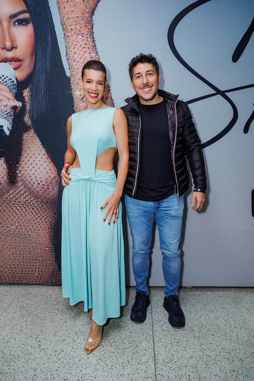 Caio Mendes, irmão de Simone e Simaria, e a esposa Mayara Cardoso — Foto: Clayton Felizardo/ BrazilNews